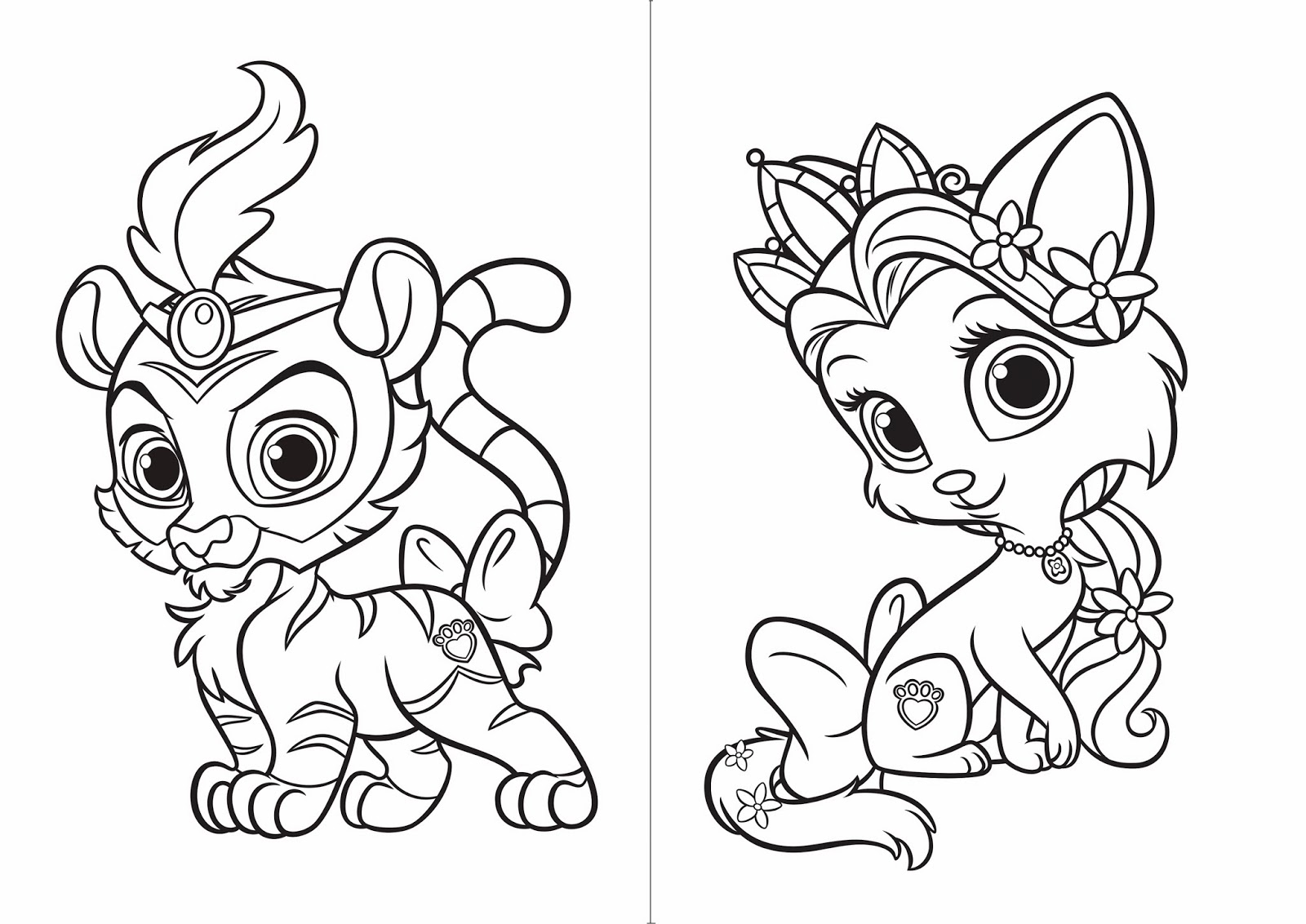 Palace Pets Coloring Sketch Coloring Page